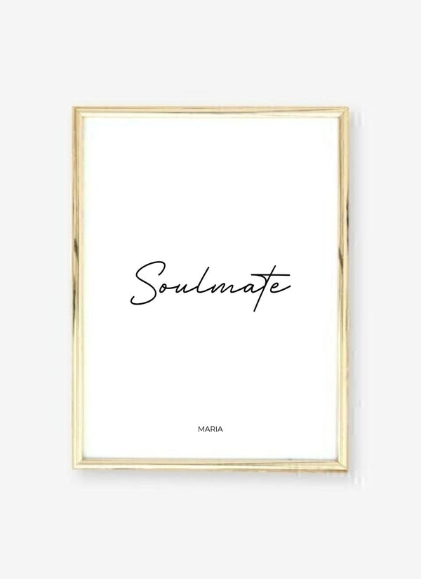 Soulmate - personalisiertes Poster