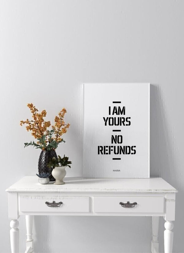 I Am Yours - personalisiertes Poster