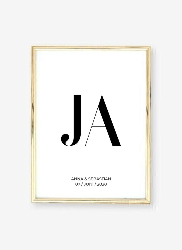 Ja - personalisiertes Poster