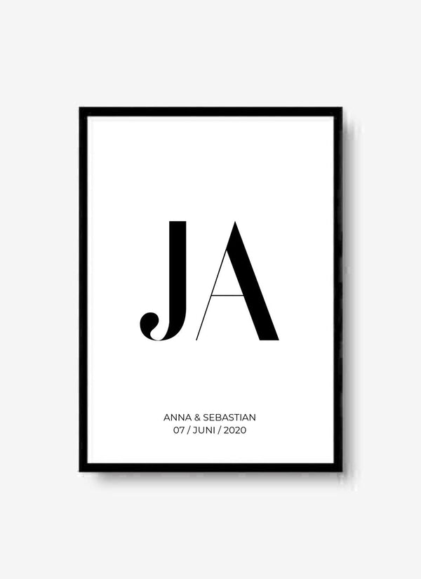 Ja - personalisiertes Poster