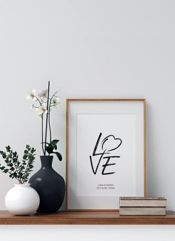 Love Graffiti - personalisiertes Poster