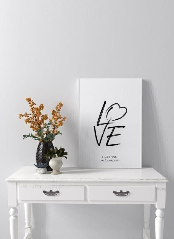 Love Graffiti - personalisiertes Poster