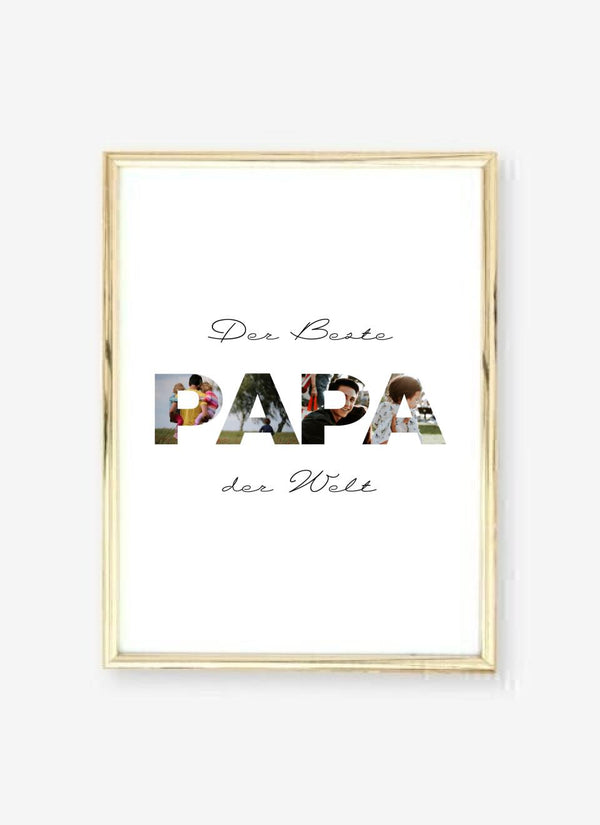 Der Beste PAPA der welt - personalisiertes Poster