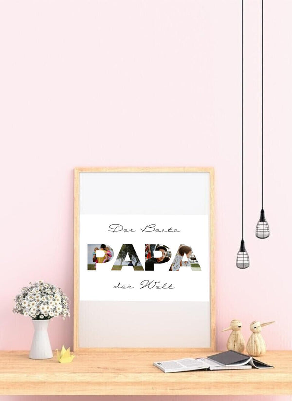 Der Beste PAPA der welt - personalisiertes Poster