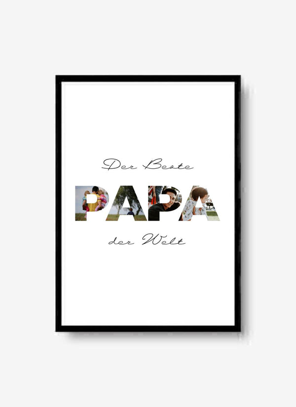 Der Beste PAPA der welt - personalisiertes Poster