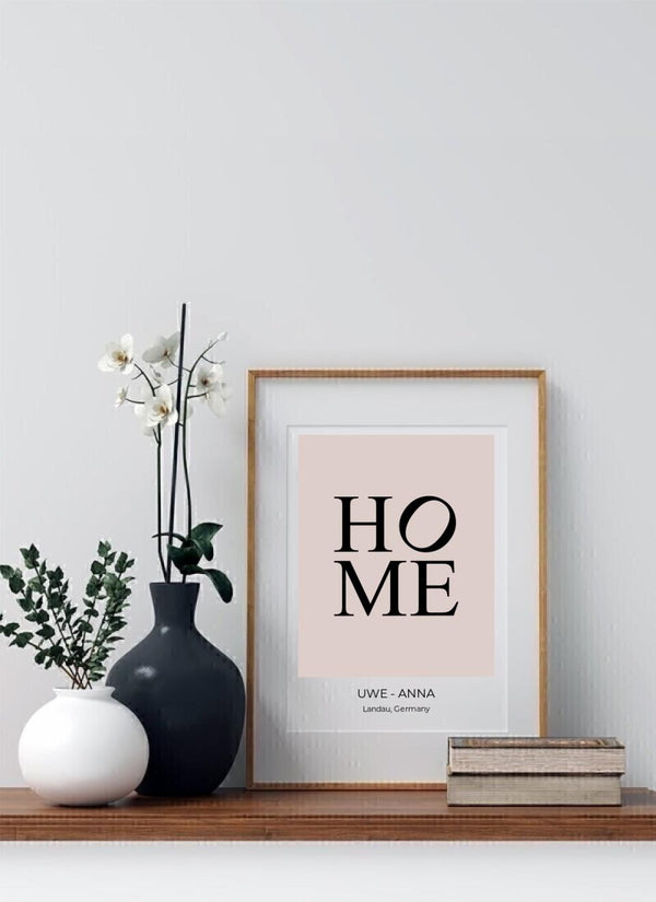 Home (Heim) - personalisiertes Poster