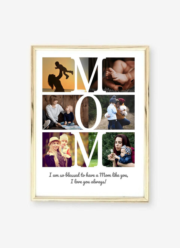 Mama personalisierte Fotos Poster mit Widmung