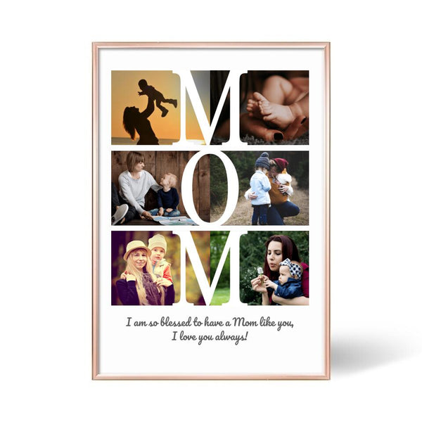 Mama personalisierte Fotos Poster mit Widmung