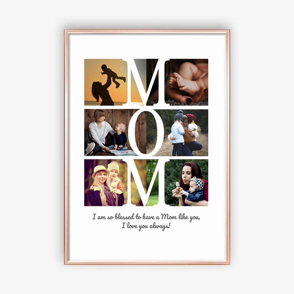 Mama personalisierte Fotos Poster mit Widmung