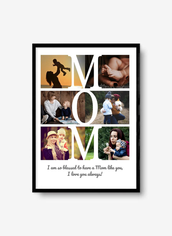 Mama personalisierte Fotos Poster mit Widmung