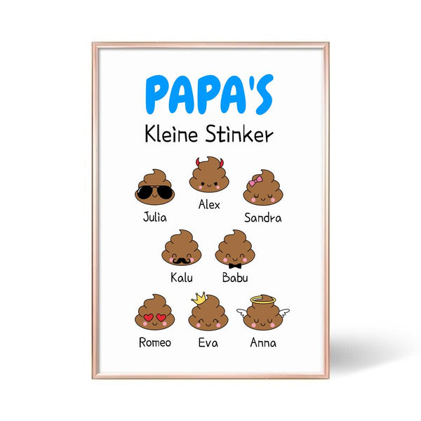 Papa's Kleine Stinker - Personalisiertes Poster