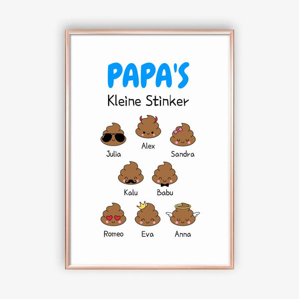 Papa's Kleine Stinker - Personalisiertes Poster