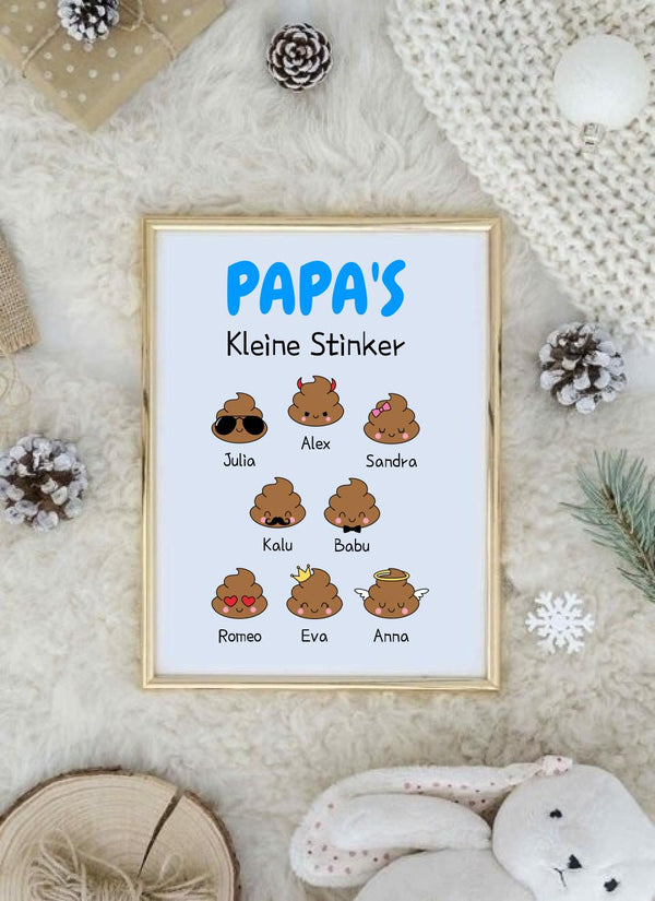 Papa's Kleine Stinker - Personalisiertes Poster