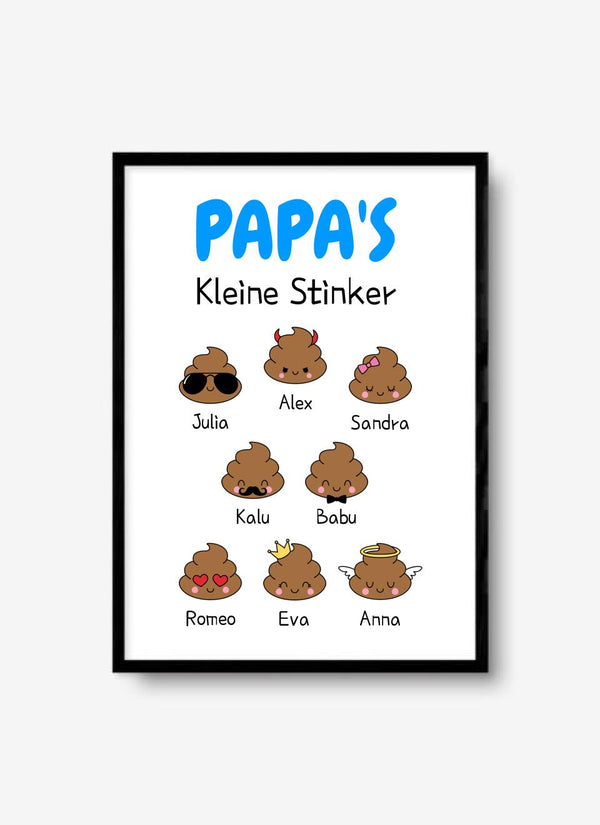 Papa's Kleine Stinker - Personalisiertes Poster