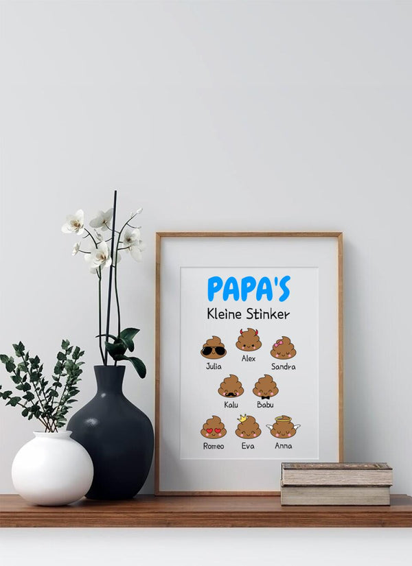 Papa's Kleine Stinker - Personalisiertes Poster