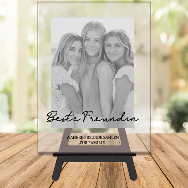 Beste Freundin - personalisiertes Acrylglas