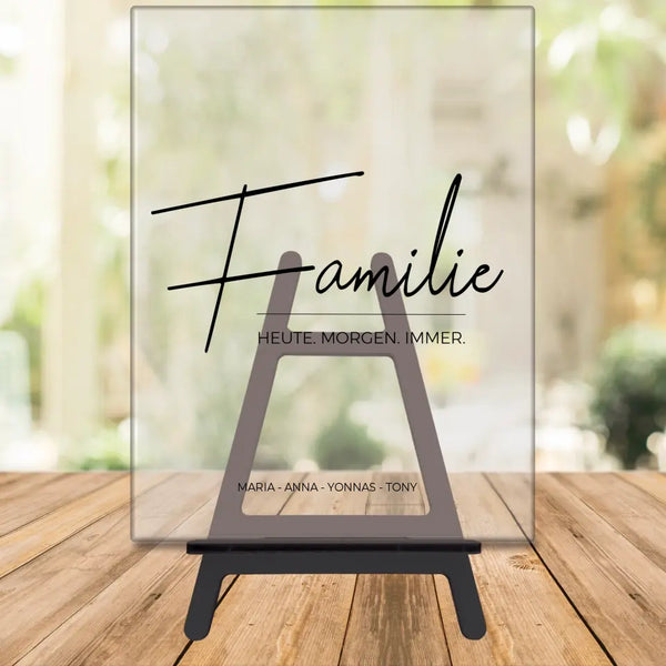 Familie 2 - personalisiertes Acrylglas