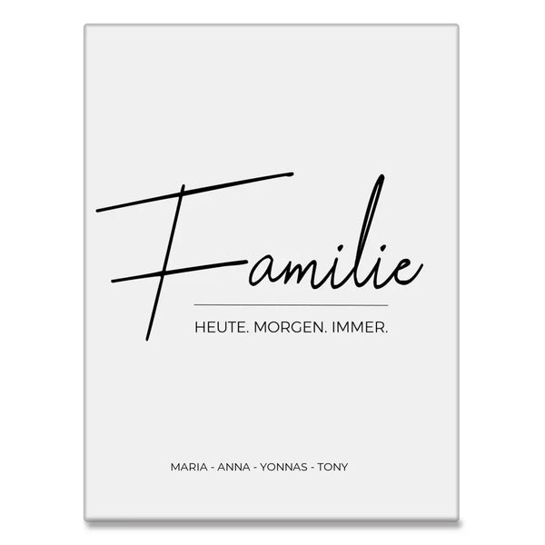 Familie 2 - personalisiertes Acrylglas