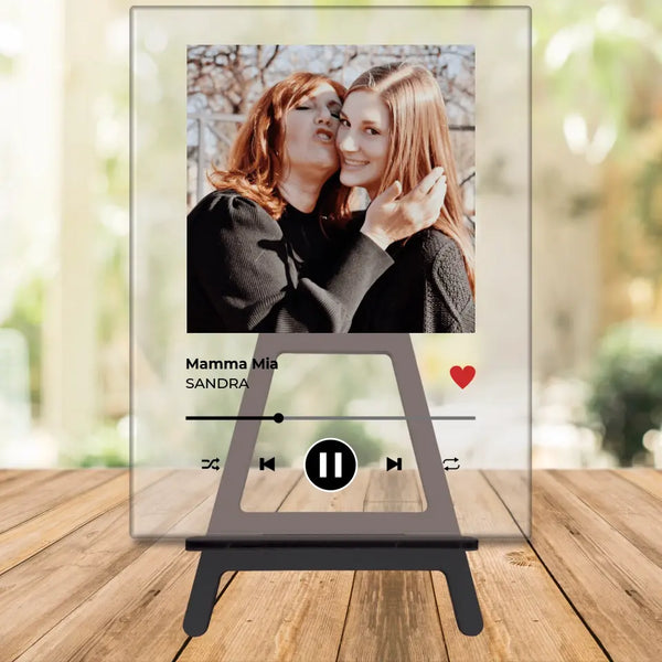 Musikplayer mit Foto - personalisiertes Acrylglas