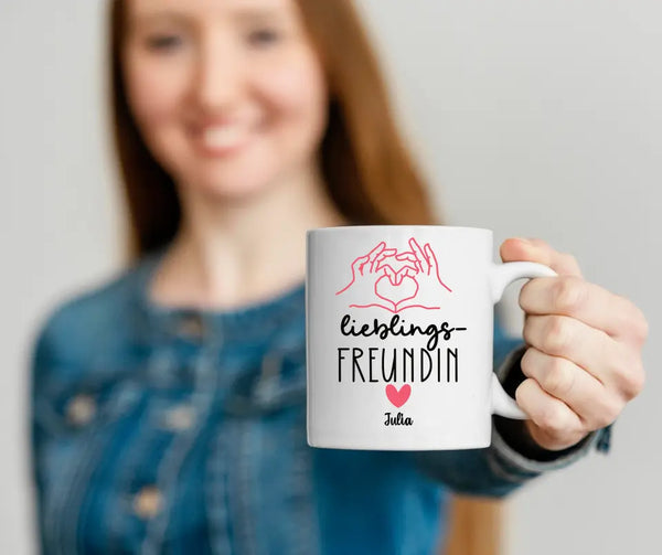 Personalisierte Tasse Lieblingsfreundin Personalisiert mit Namen