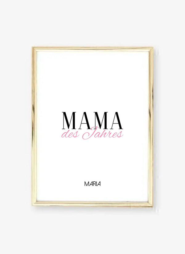 Mama des Jahres - personalisiertes Poster