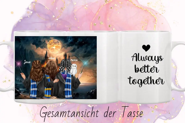 Personalisierte Tasse Zauber Beste Freunde  Potter 2-3 Freunde Clipart Tasse Personalisiert mit Namen