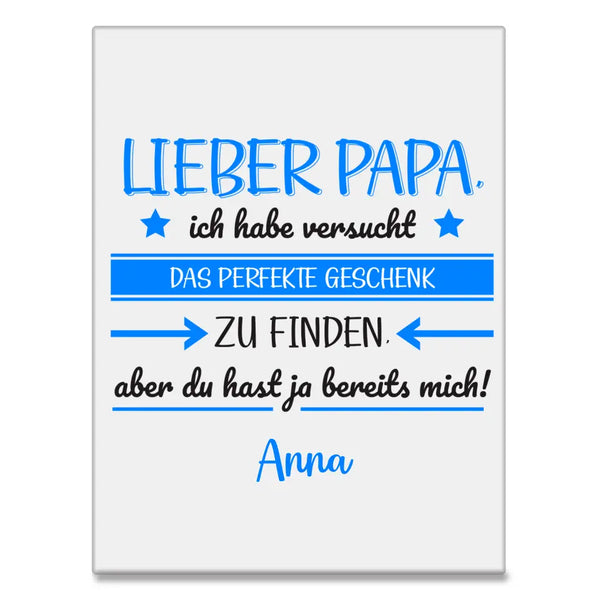 Lieber Papa - Personalisiertes Acrylglas