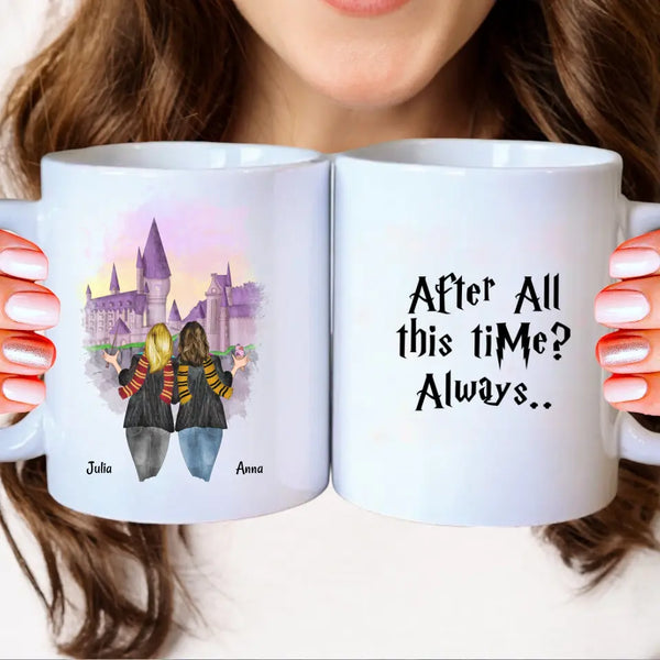 Freundinnen Potter Zauberer Clipart Tasse Personalisiert mit Namen