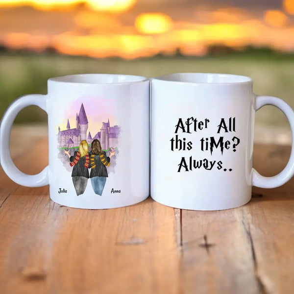 Freundinnen Potter Zauberer Clipart Tasse Personalisiert mit Namen