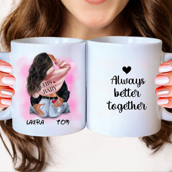 Pärchen Tasse i love you forever Clipart Tasse Personalisiert mit Namen