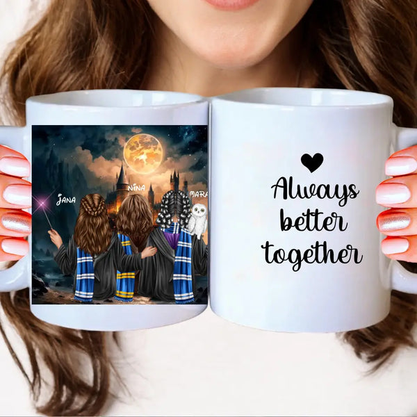 Personalisierte Tasse Zauber Beste Freunde  Potter 2-3 Freunde Clipart Tasse Personalisiert mit Namen