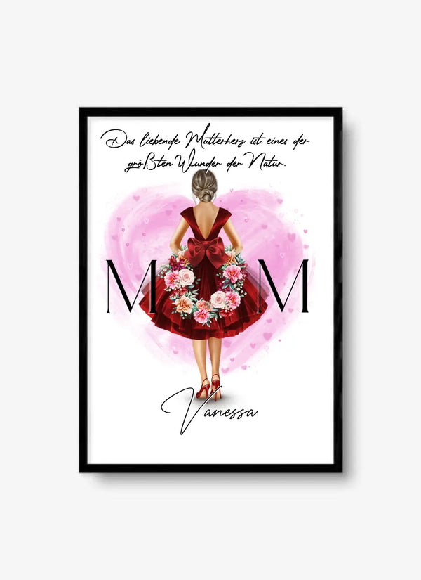 MOM Clipart Poster - personalisiert mit Namen