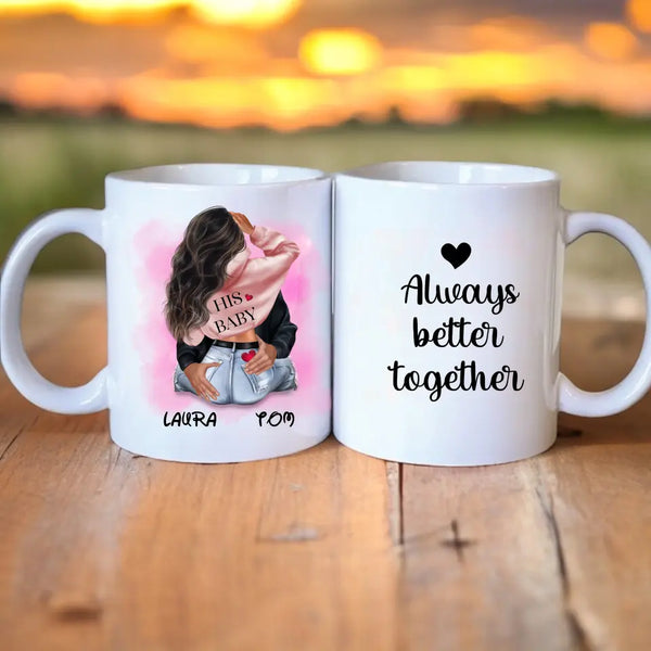 Pärchen Tasse i love you forever Clipart Tasse Personalisiert mit Namen