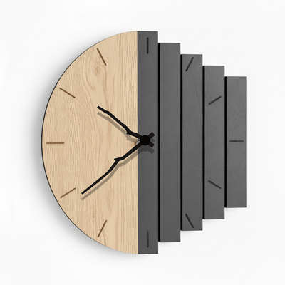 Zenith Handgefertigte Wanduhr aus Echtholz