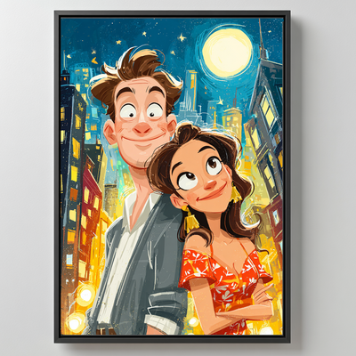 ColorSketch Poster Dein Foto als handgezeichnete Karikatur