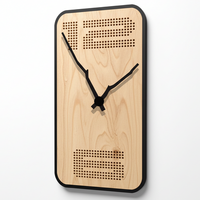 Chronova Handgefertigte Wanduhr aus Echtholz