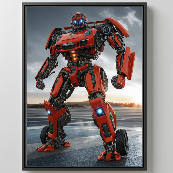 AutoBotics Poster dein Auto Transformiert