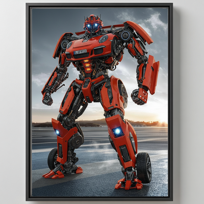 AutoBotics Poster dein Auto Transformiert