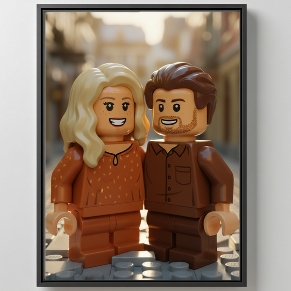 Dein Foto als Baukasten Figur Poster