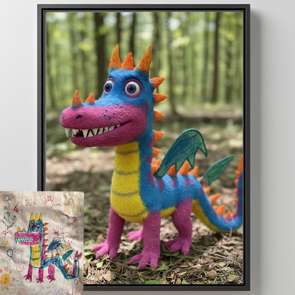 Zaubertier Poster – deine Kinderzeichnung wird lebendig